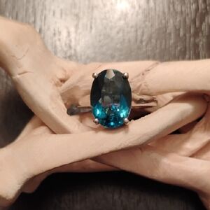 London Blue Topaz Solitaire Ring